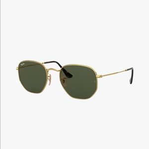 Ray-Ban Hexagonal Gold/Green